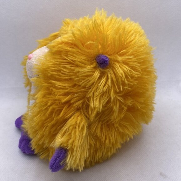 Ty Rufus Monstaz Yellow Orange Purple Shaggy Furry Plush Stuffed Animal 5” - Picture 4 of 9